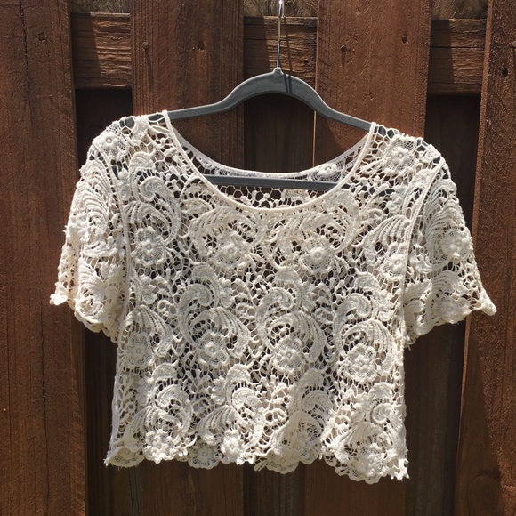 Express Tops - Summer Sale ☀️ Lace Crop Top